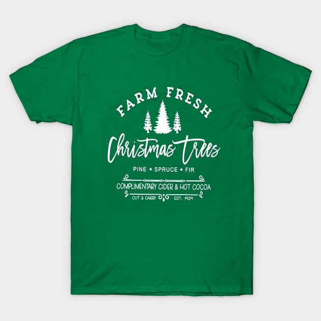 Farm Fresh Christmas Trees T-Shirt by nicolasleonard